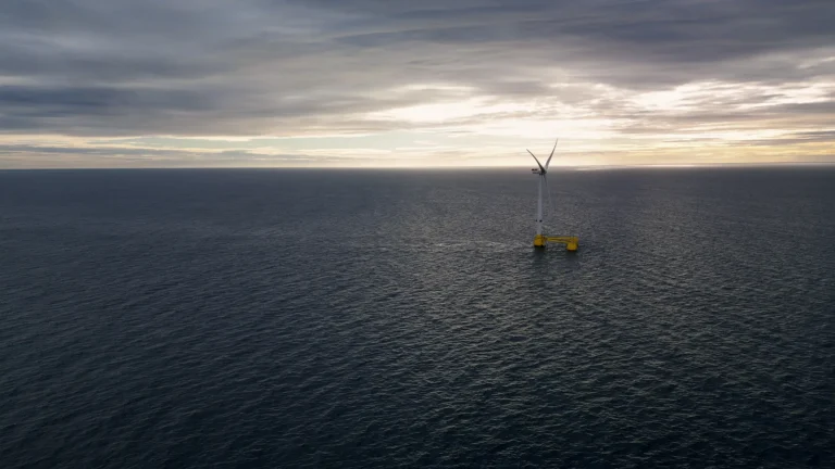 wind turbine in sea